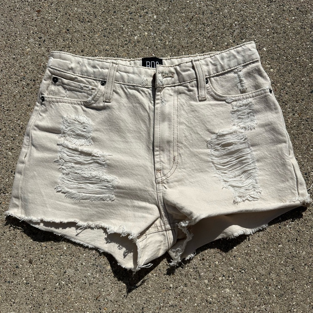 BDG Off-White High-Rise Girlfriend Jeans Size 24 LIKE NEW